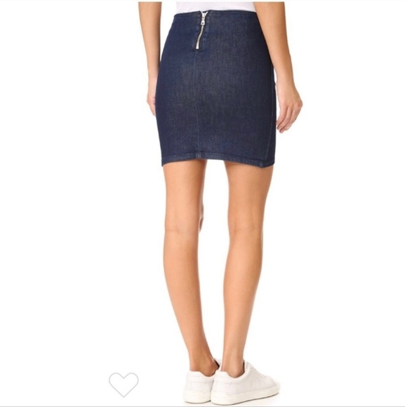 RTA Denim Zipper Sz S Mini Skirt - Picture 5 of 16